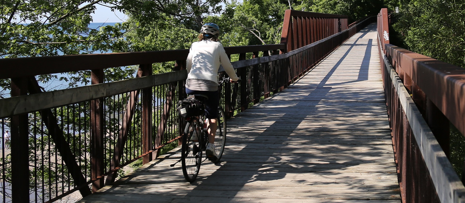 Cycling at Petticoat Creek Conservation Area