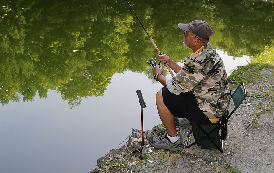 Fishing at the Glen Haffy Headwaters Trout Ponds