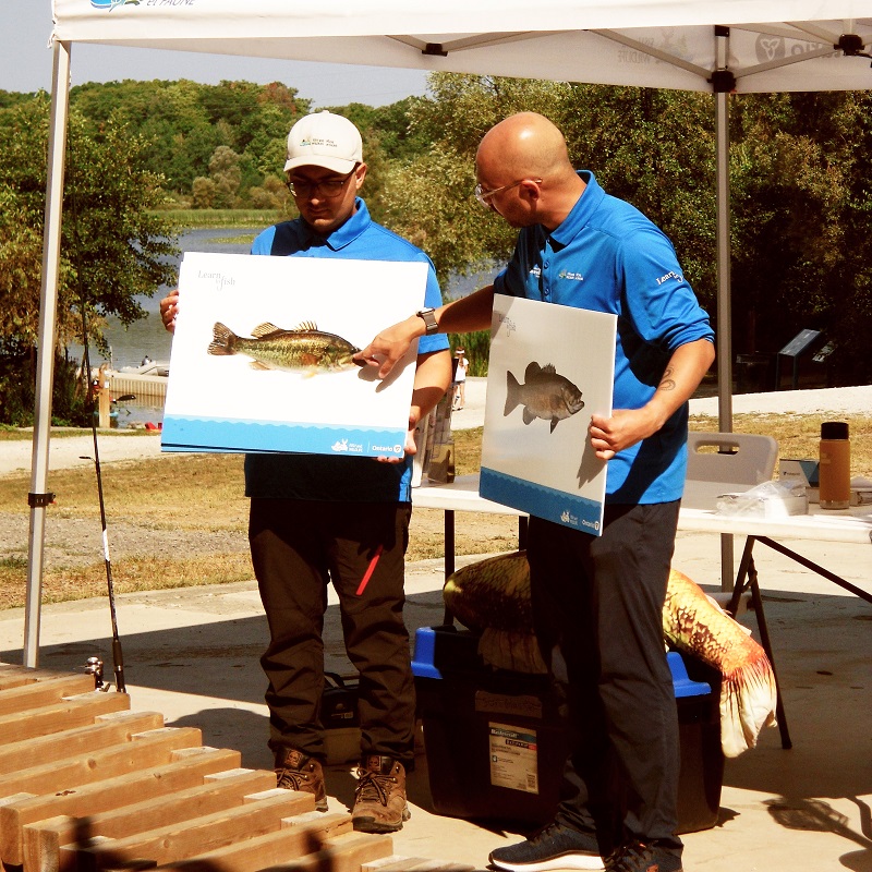 instructors lead the Learn to Fish program at Heart Lake Conservation Park