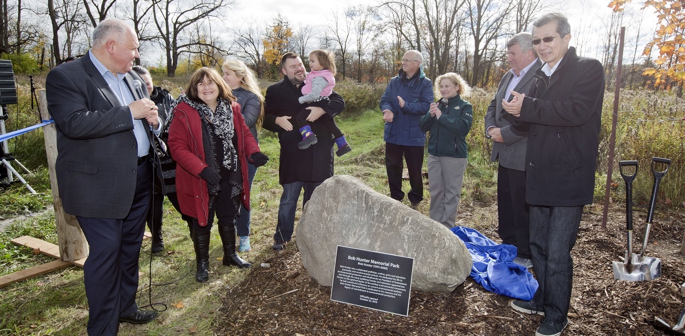 Opening ceremony for Bob Hunter Memorial Park