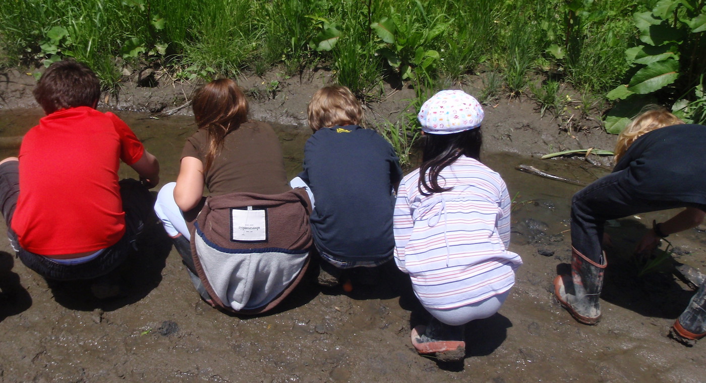 Thorncliffe Park youngsters take part in a planting event at E.T. Seton Park