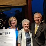 Murray Stewart family celebrate new trail at Rotary Club Event