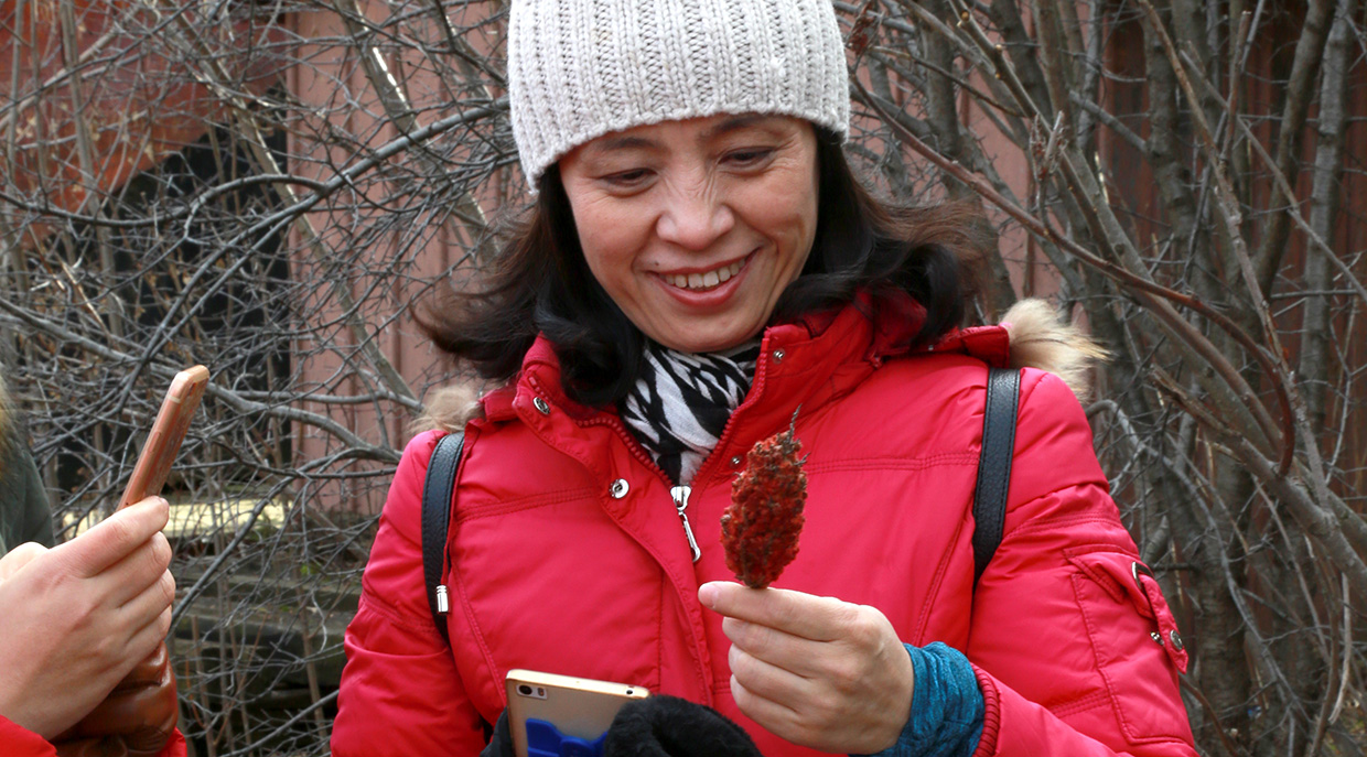 new Canadian on nature walk