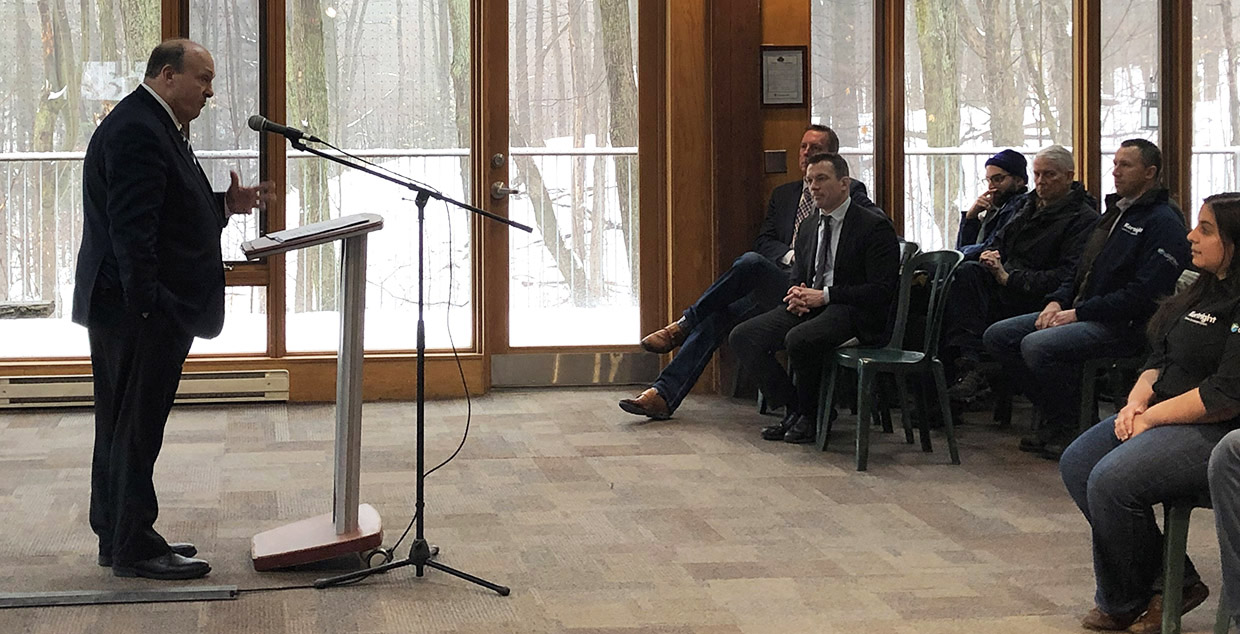 Hon. Michael Tibollo speaks at Kortright Centre