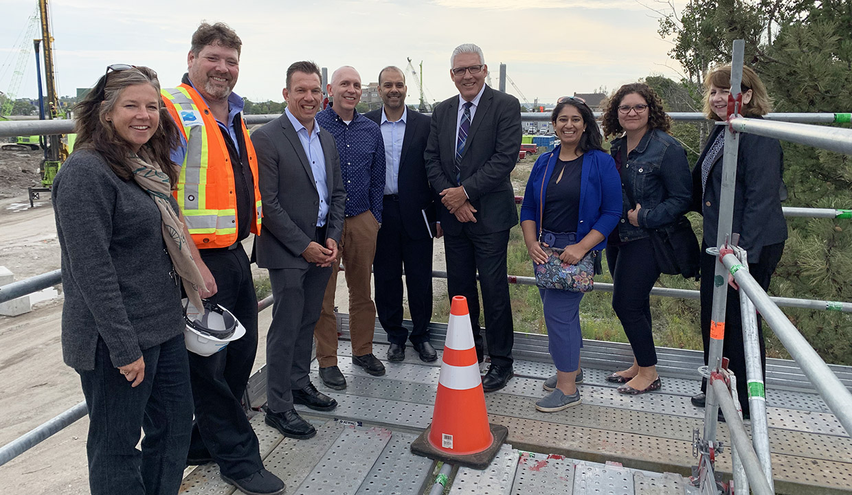 Ontario special advisor on flooding Doug McNeil joins TRCA staff on tour of flood prone areas