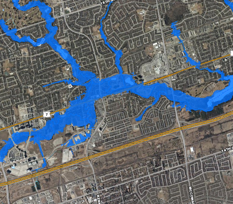 TRCA floodplain map of Unionville area