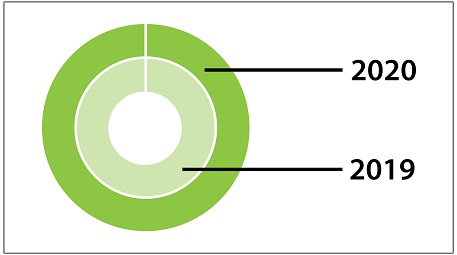 Progress toward strategic goals from 2019 to 2020