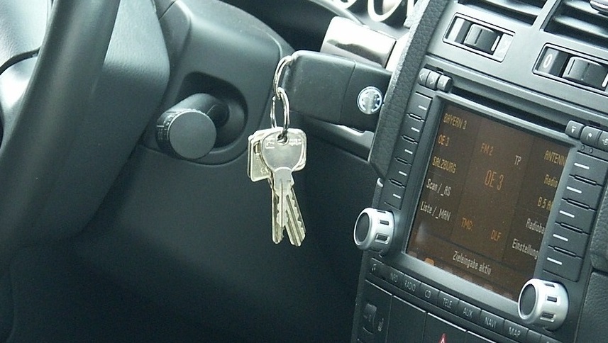 car keys in ignition