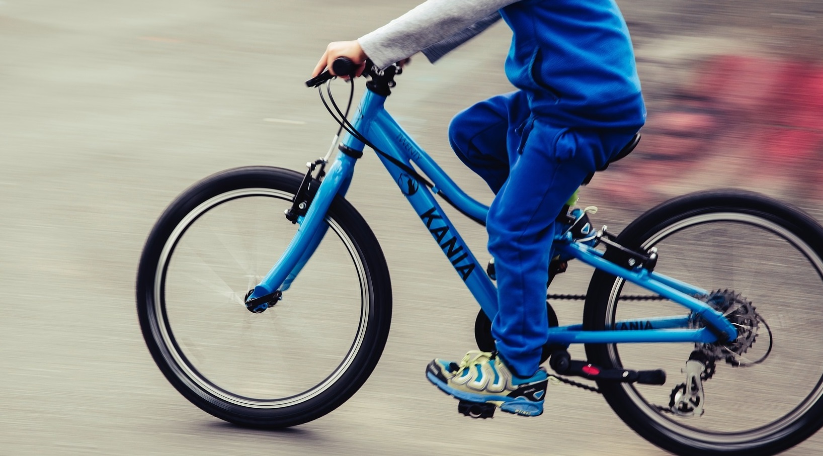 child on a bicycle