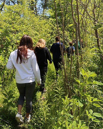 campers participate in summer Leaders in Training program outdoor activities