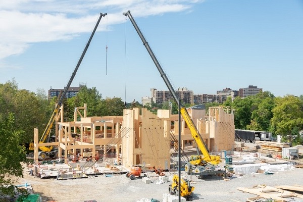 drone image of new TRCA administrative office building