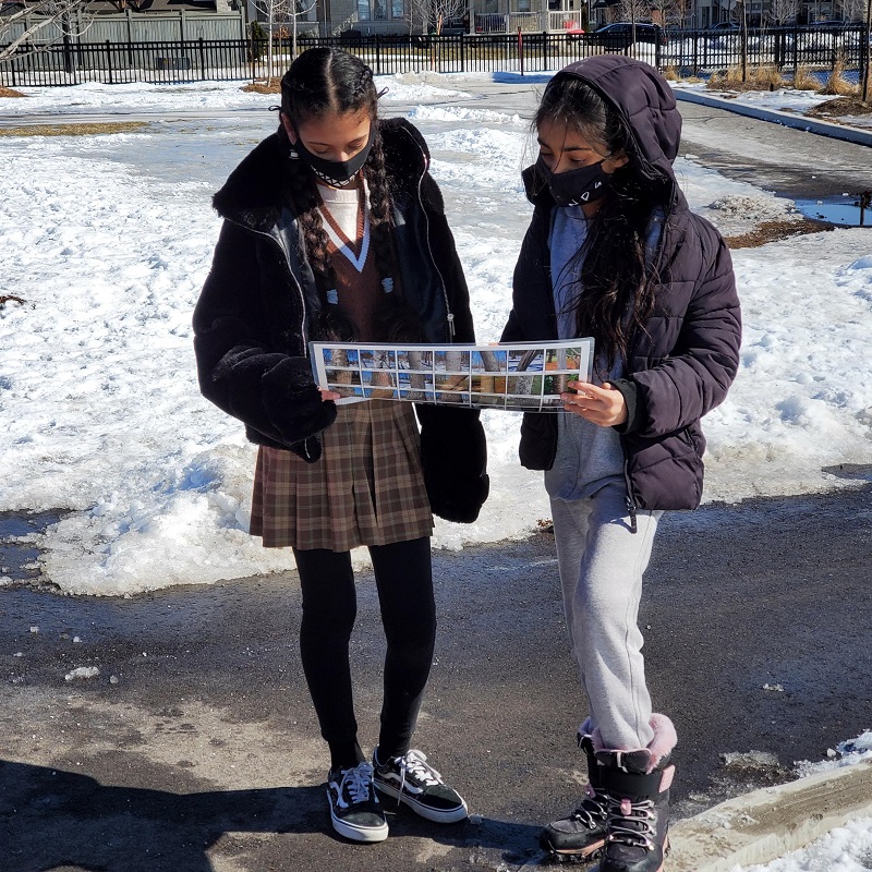 students from Private Buckam Singh Public School participate in active transportation program