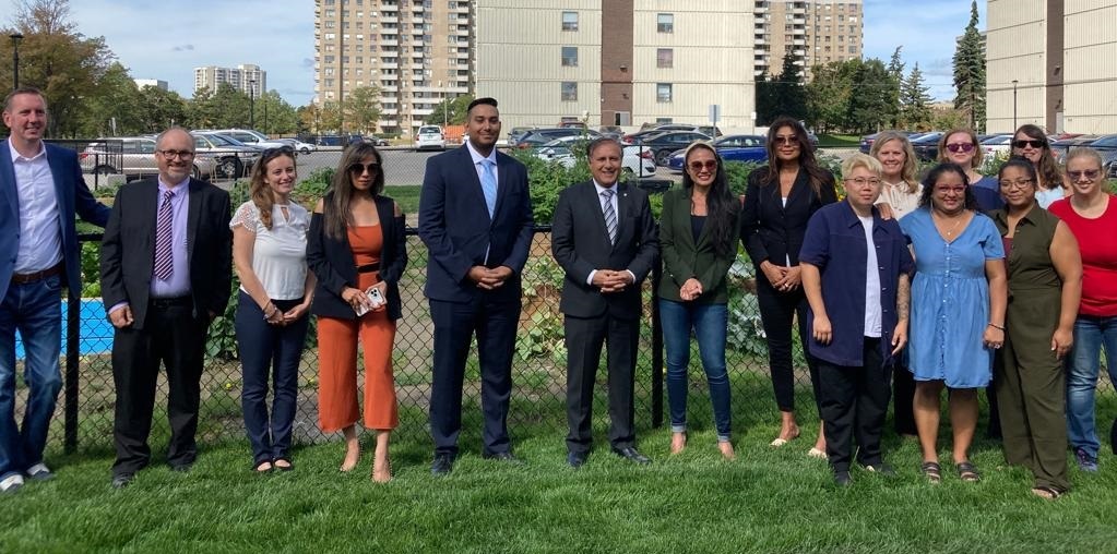 MP Shafqat Ali announces Public Health Agency of Canada support for TRCA Growing Healthy Towers program