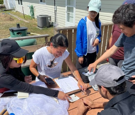 Newcomer Youth Green Economy Project participants take part in on-site workshop