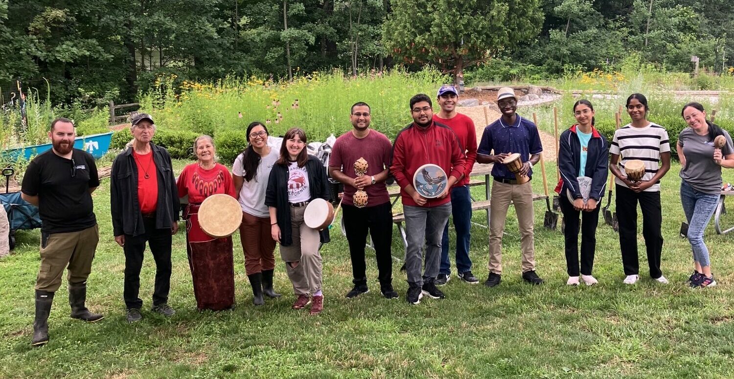 TRCA Youth Council Executive members enjoy a retreat at Kortright Centre for Conservation