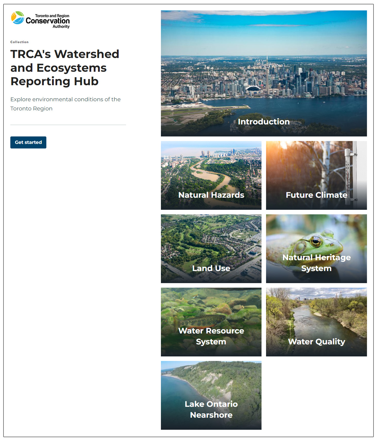 TRCA watershed reporting hub