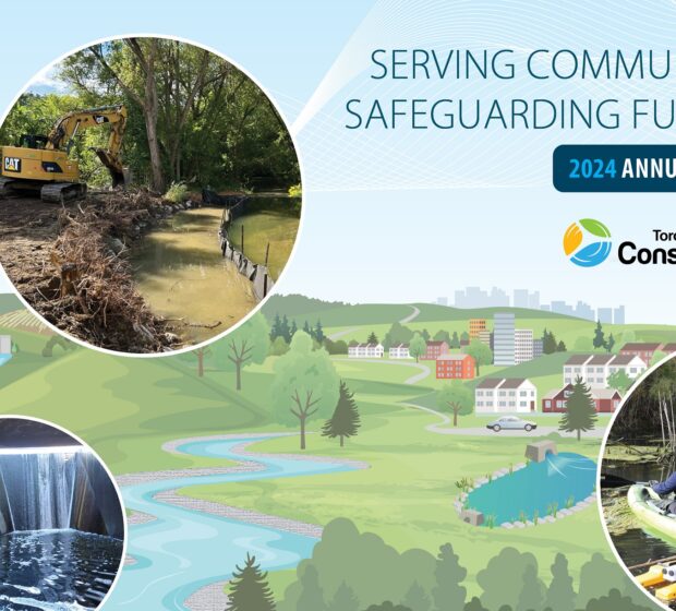 <span style="font-size: 33pt;">SERVING COMMUNITIES, SAFEGUARDING FUTURES:</span><br><span style="color: #878787; font-size: 33pt;">TRCA 2024 Annual Report</span>
