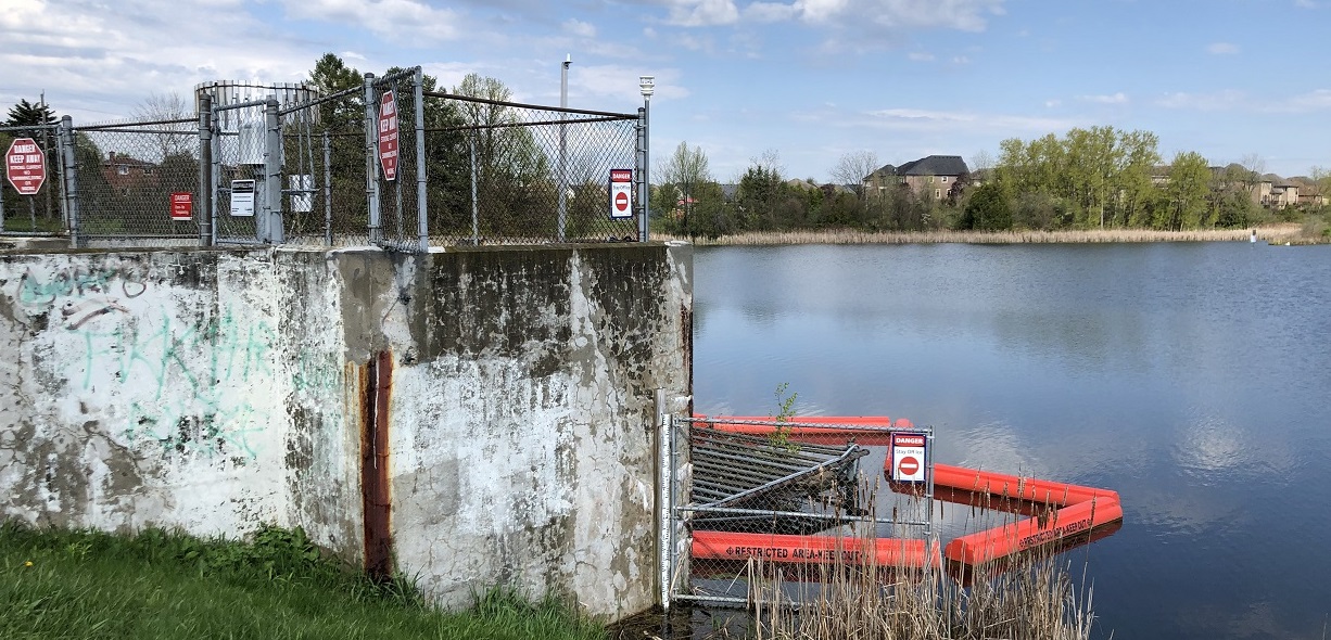 Stouffville Dam reservoir