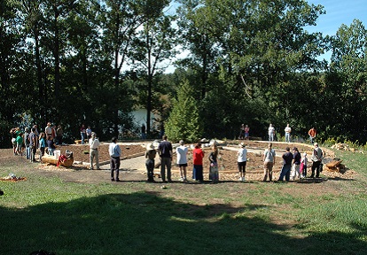 the unveiling of the Medicine Wheel Garden at Heart Lake Conservation Park in May 2010