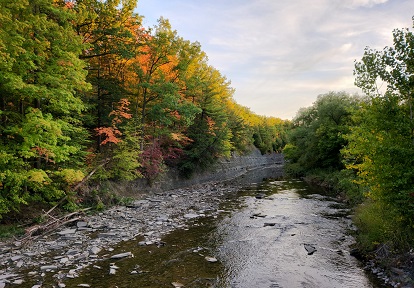 View of Etobicoke Creek near Centennial Park