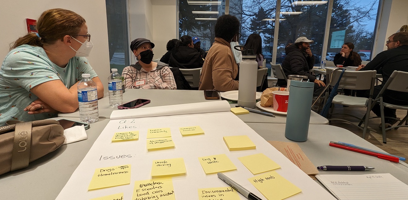 community members take part in a Bramalea SNAP Community Collaborative workshop