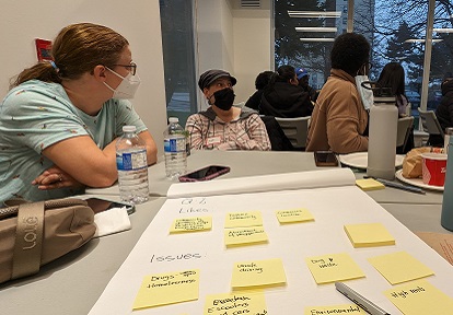 community members take part in a Bramalea SNAP community co-design group workshop