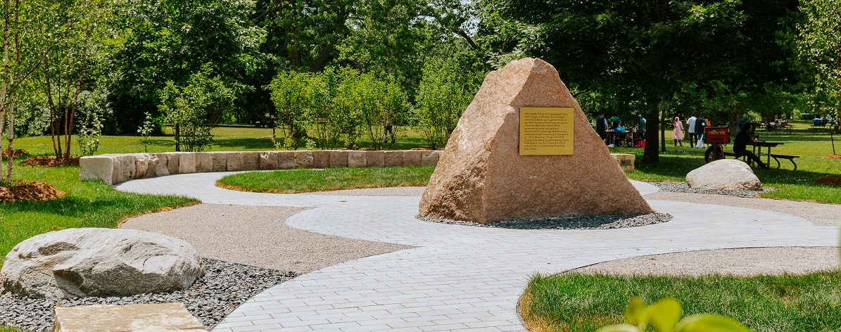 the new Indigenous gathering space in Morningside Park