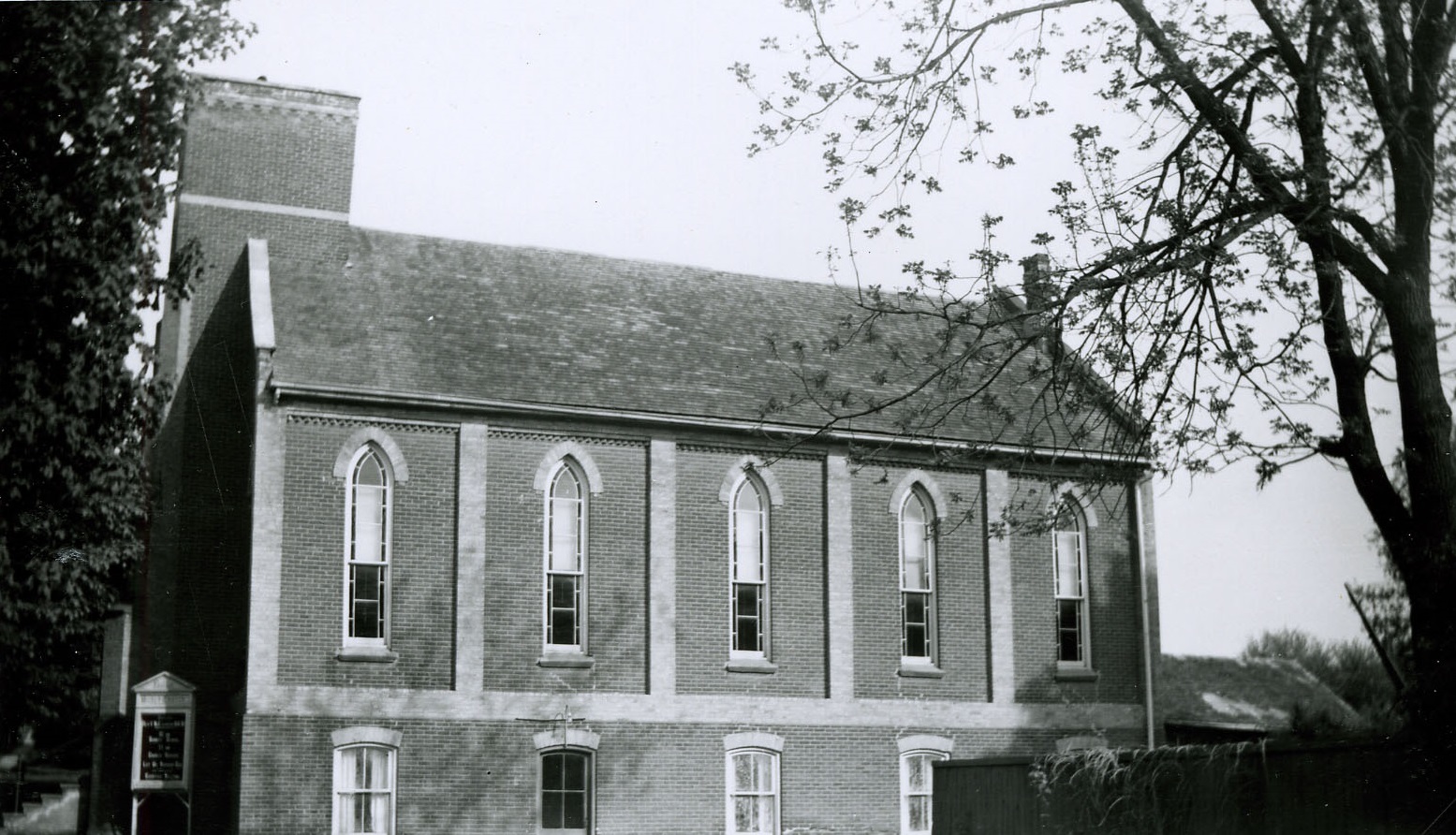black and white archival photograph of Bolton United Church