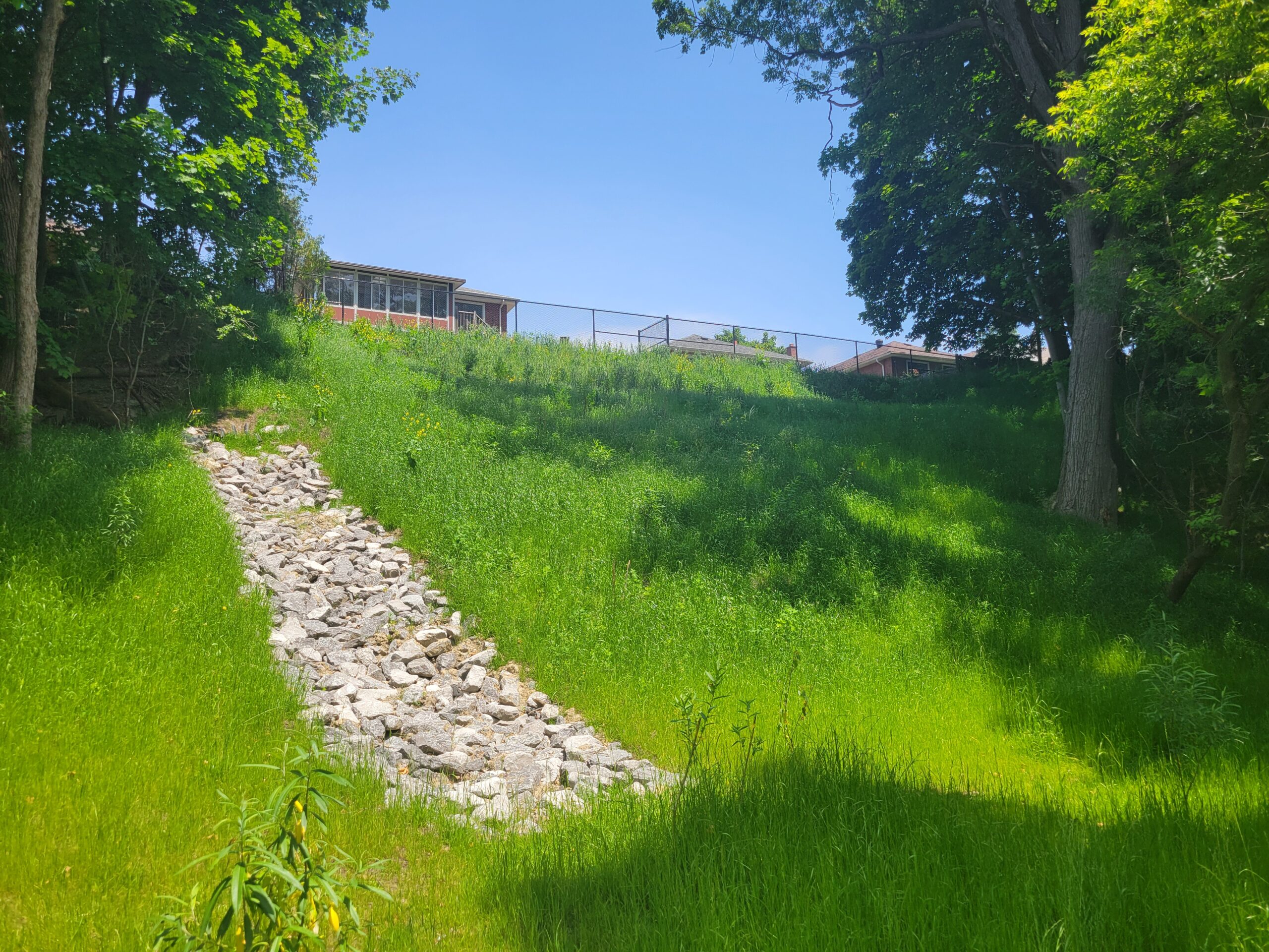 Constructed Reinforced Soil Slope behind Ridge Point Crescent
