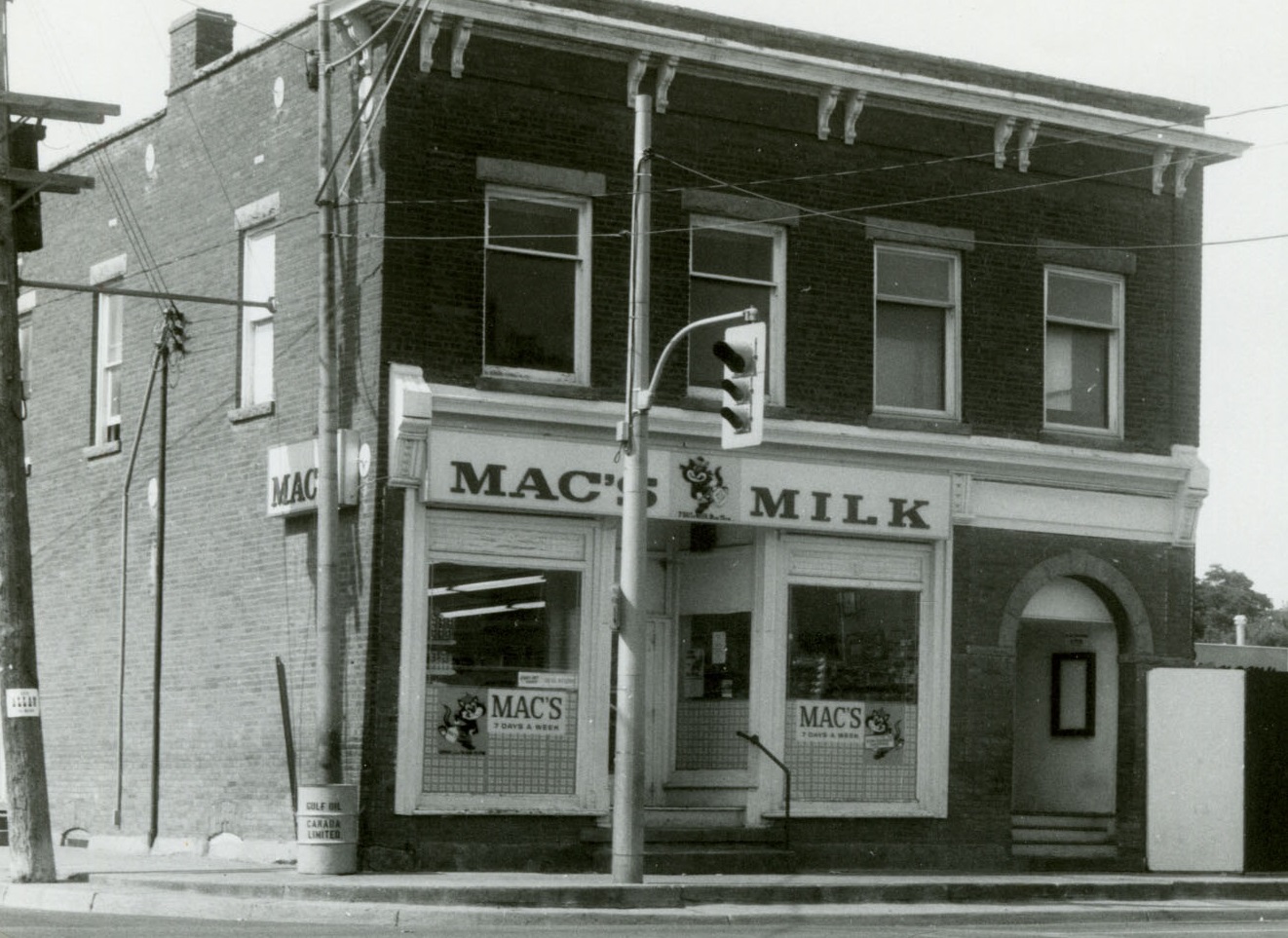 an archival black and white photograph of the Jaffary store in the 1960s