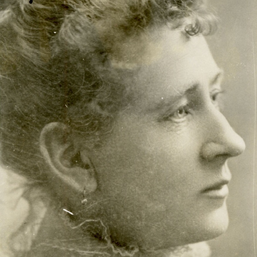 Black and white archival photograph of Nancy Stork