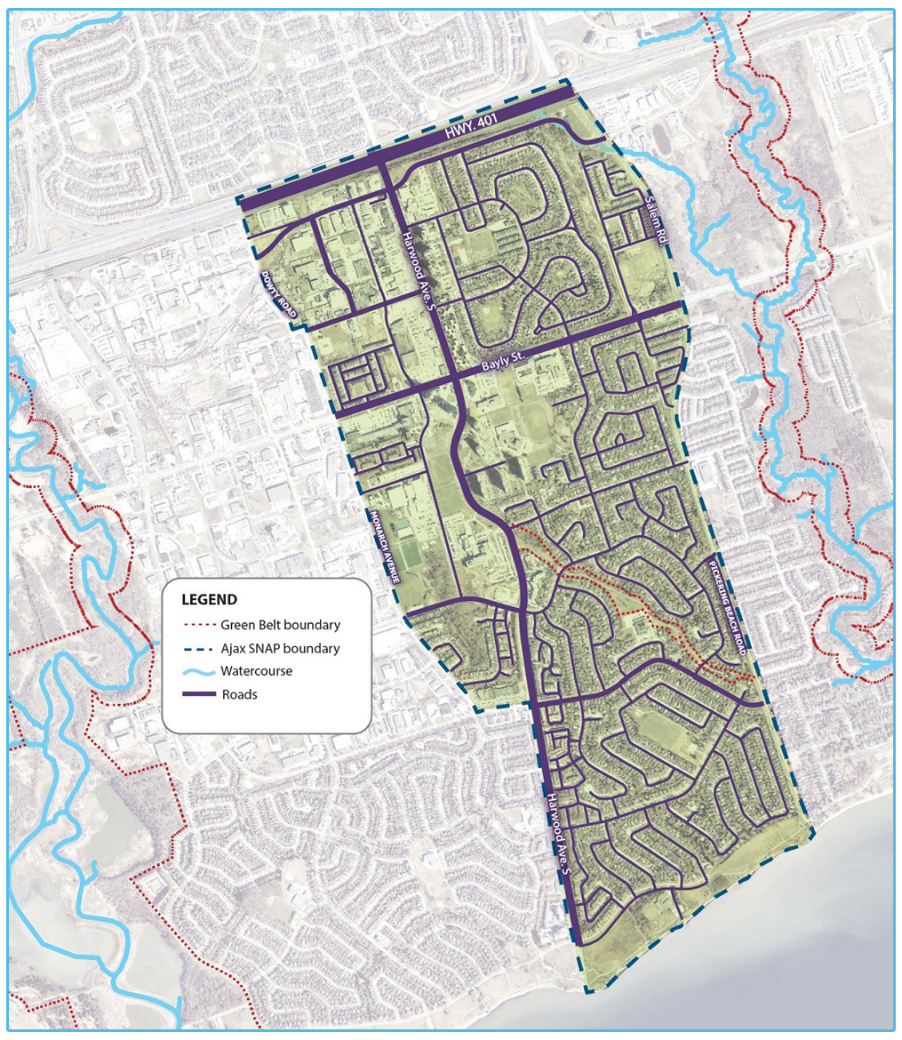 Ajax SNAP neighbourhood boundary map
