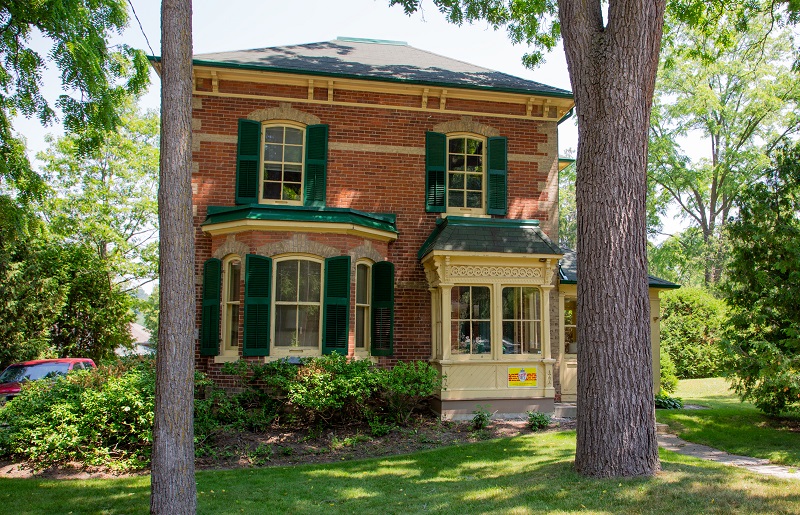a two-storey brick house on Nancy Street in Bolton
