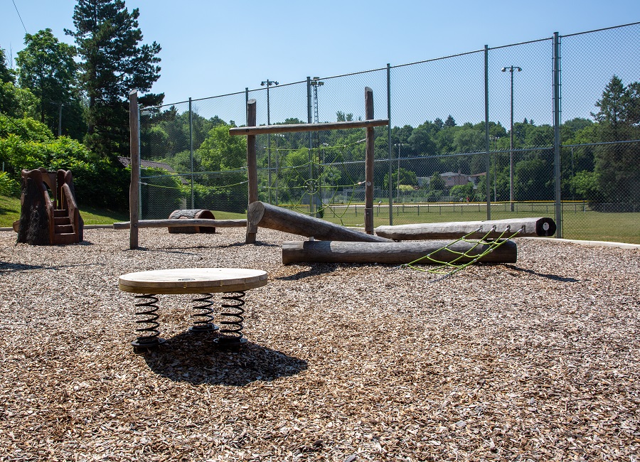 natural playground at Ted Houston Memorial Park