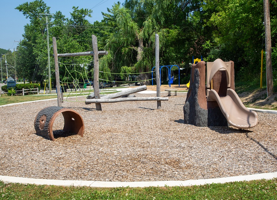 natural playground at Ted Houston Memorial Park