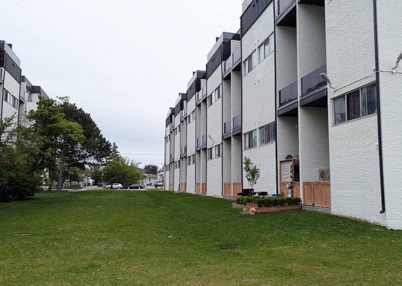 a low-rise housing development in the Westwood Darcel Road area