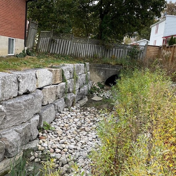 Jaffarys Creek after erosion remediation efforts