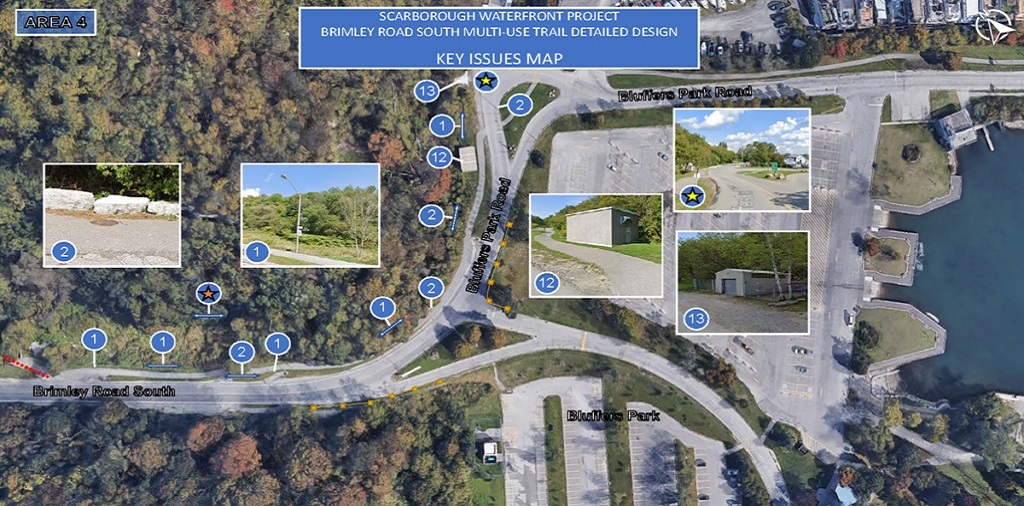 Brimley Road South Multi-use trail - key issues map 4