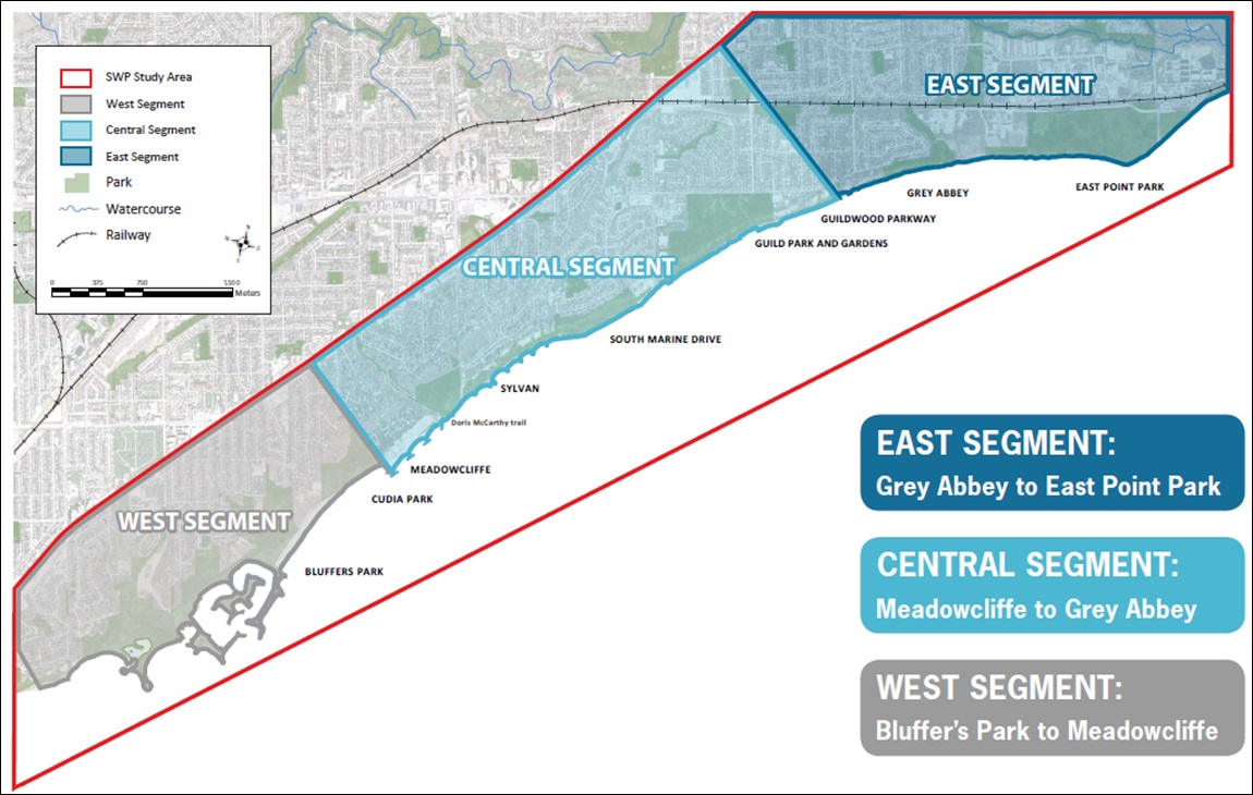 Brimley Road South Multi-use trail study area map