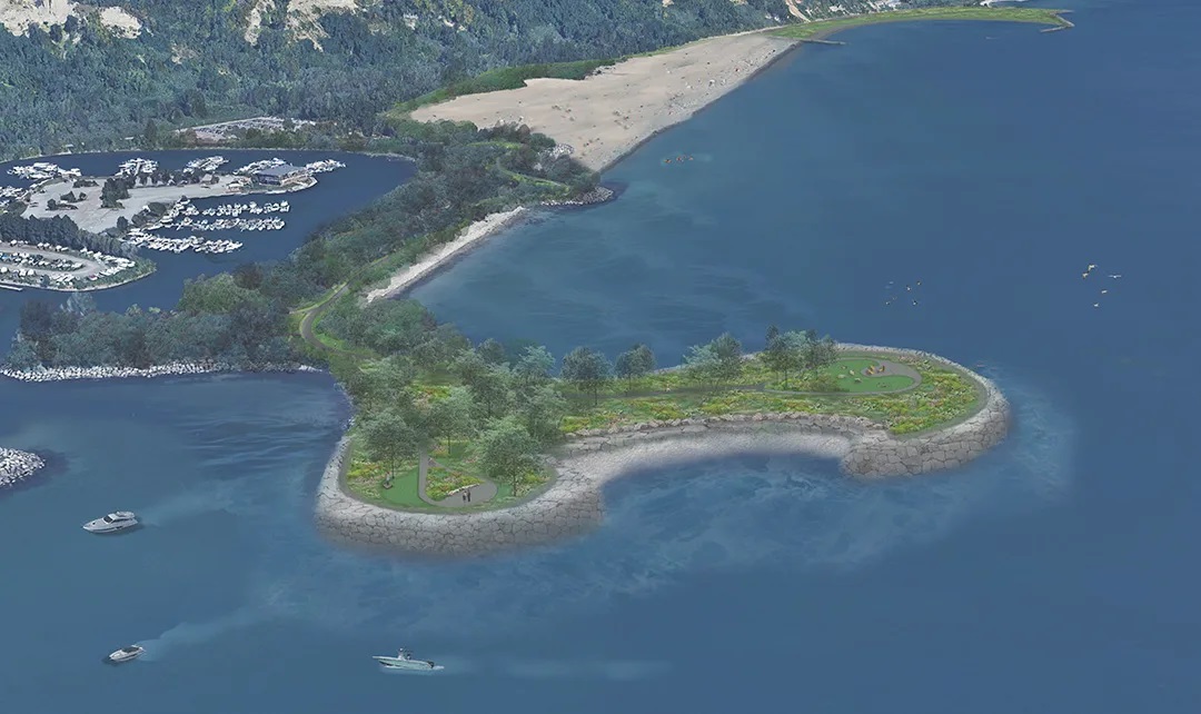 Scarborough Waterfront Project - West Segment Shoreline trail - Headlands rendering