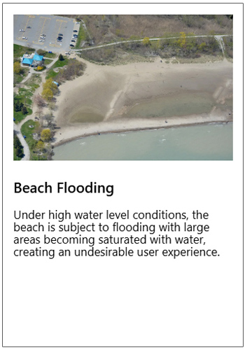 Scarborough Waterfront Project - West Segment Shoreline trail - key issues map - Stop 3- Beach Flooding