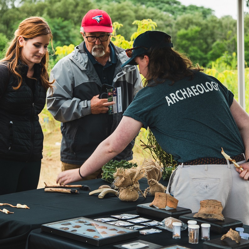guests tour the Boyd Archaeological Field school at its fiftieth anniversary event