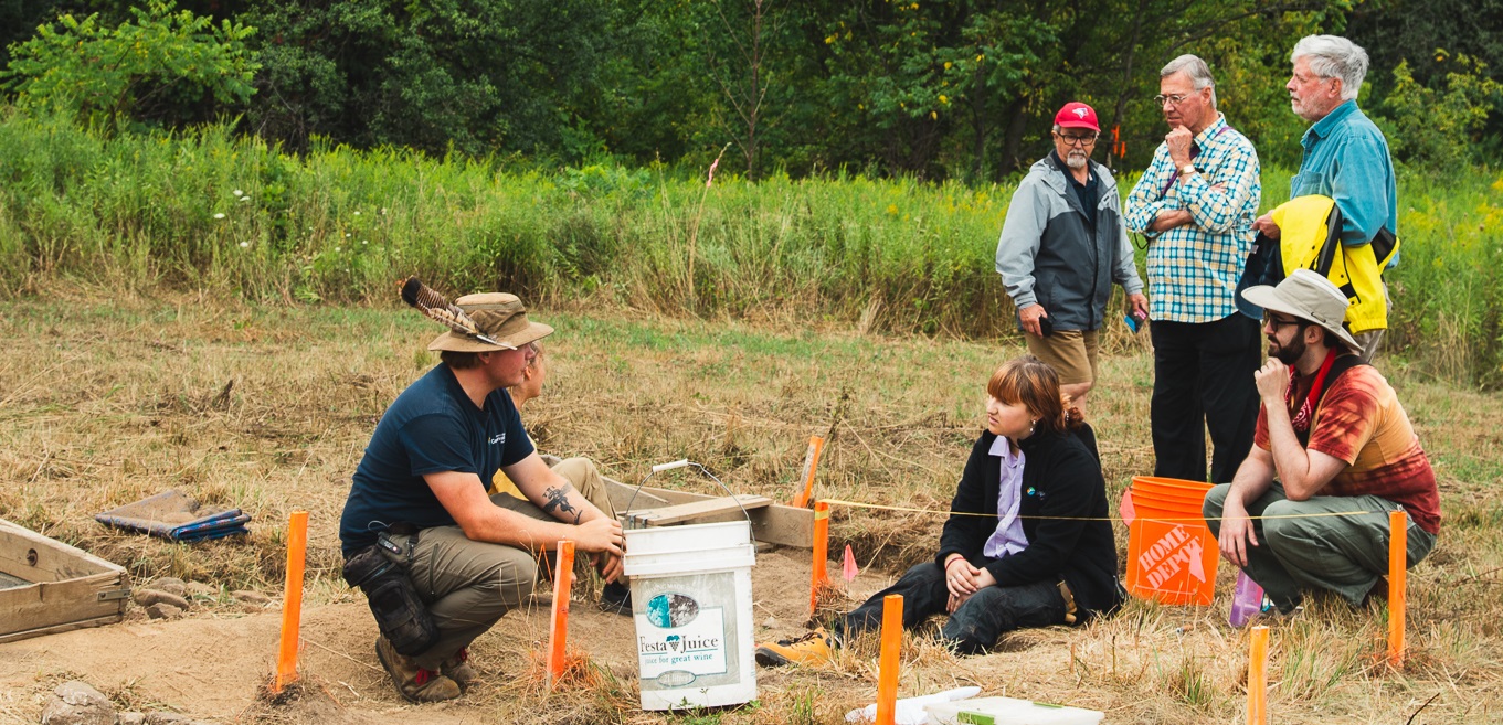 guests tour the Boyd Archaeological Field school at its fiftieth anniversary event
