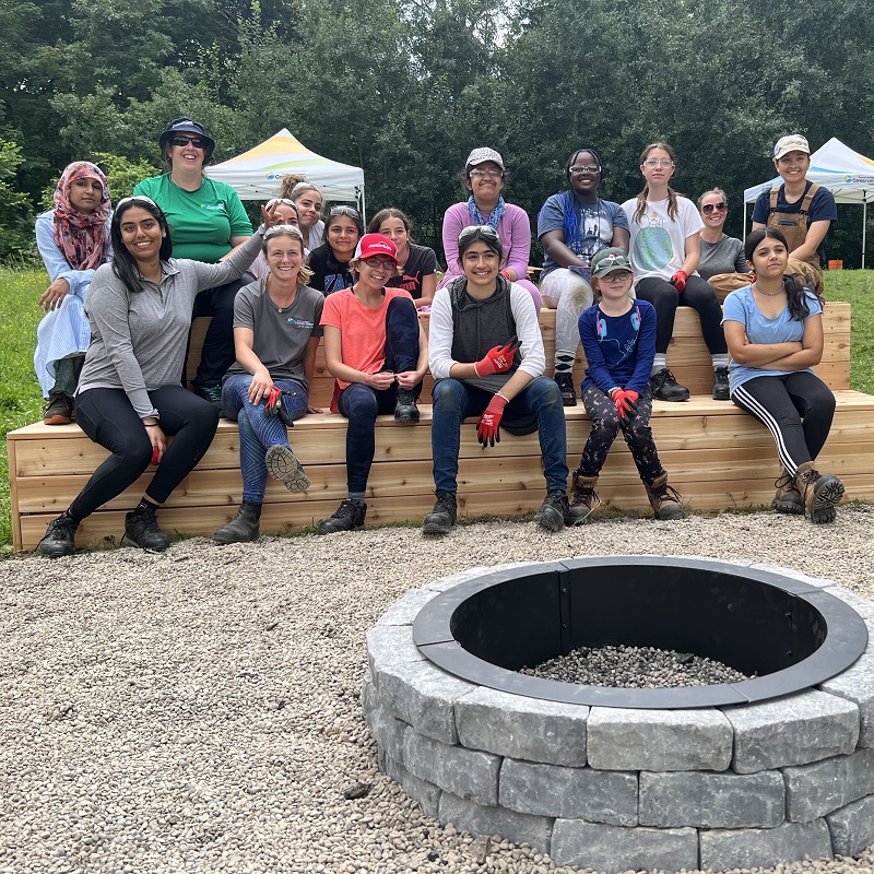 Girls Can Too program participants celebrate completion of project