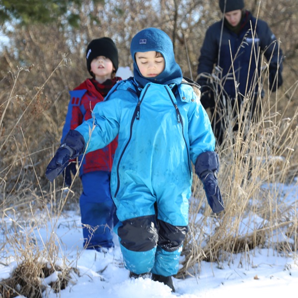 students enjoy outdoor adventure at a winter camp at Claremont Nature Centre