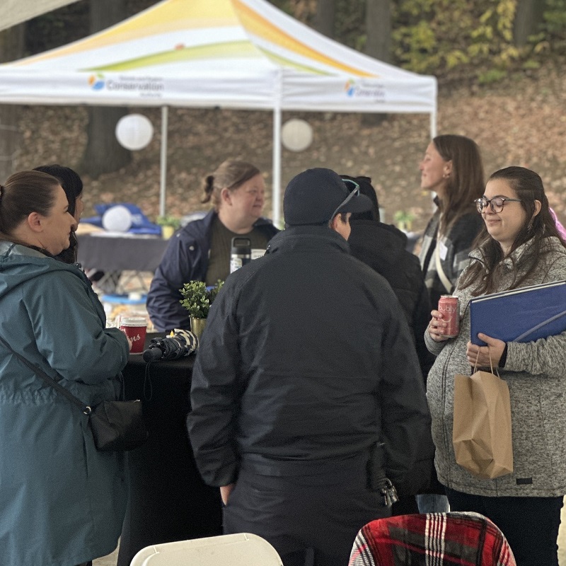 program alumni and others gather to celebrate the 10 year anniversary of the Girls Can Too program