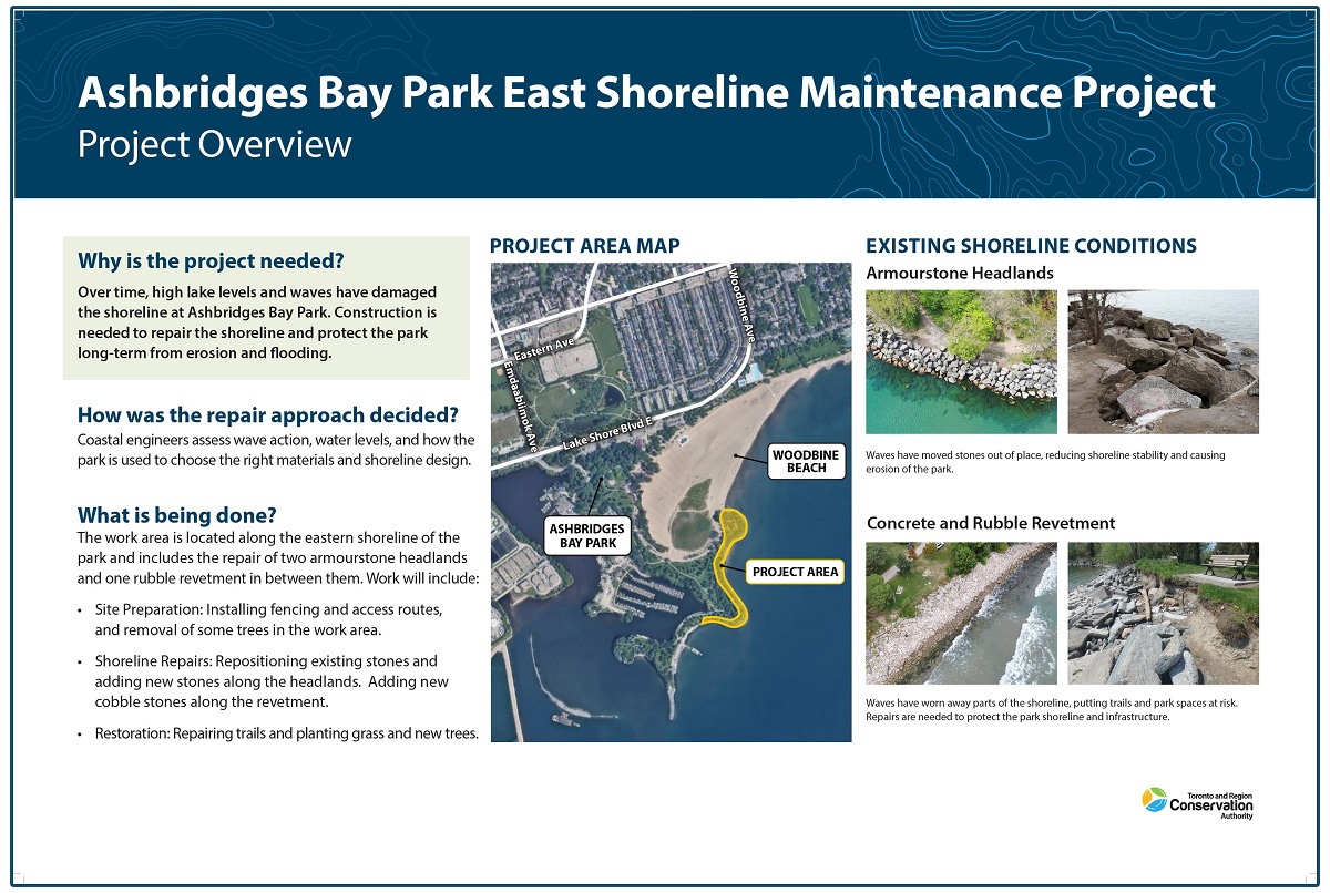 Ashbridges Bay Park East Shoreline Maintenance Project - Public Information Session Panel 1