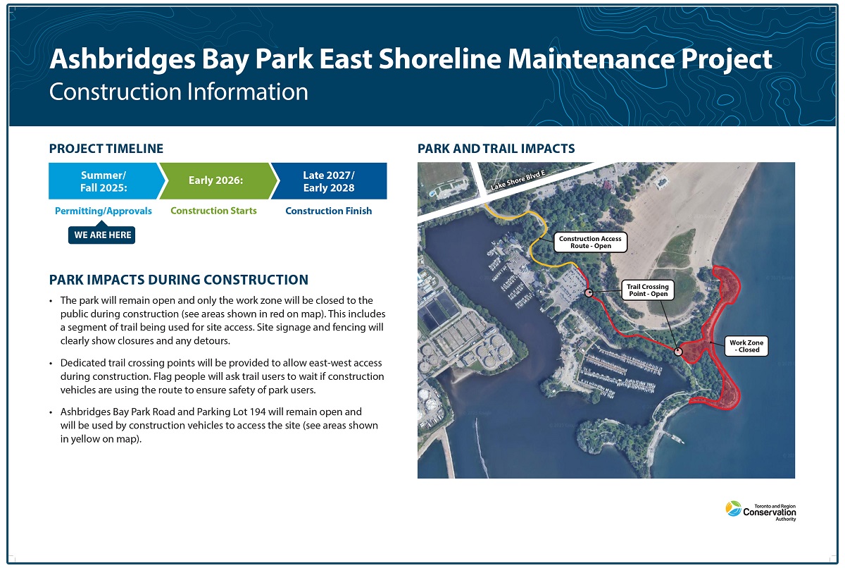 Ashbridges Bay Park East Shoreline Maintenance Project - Public Information Session Panel 3