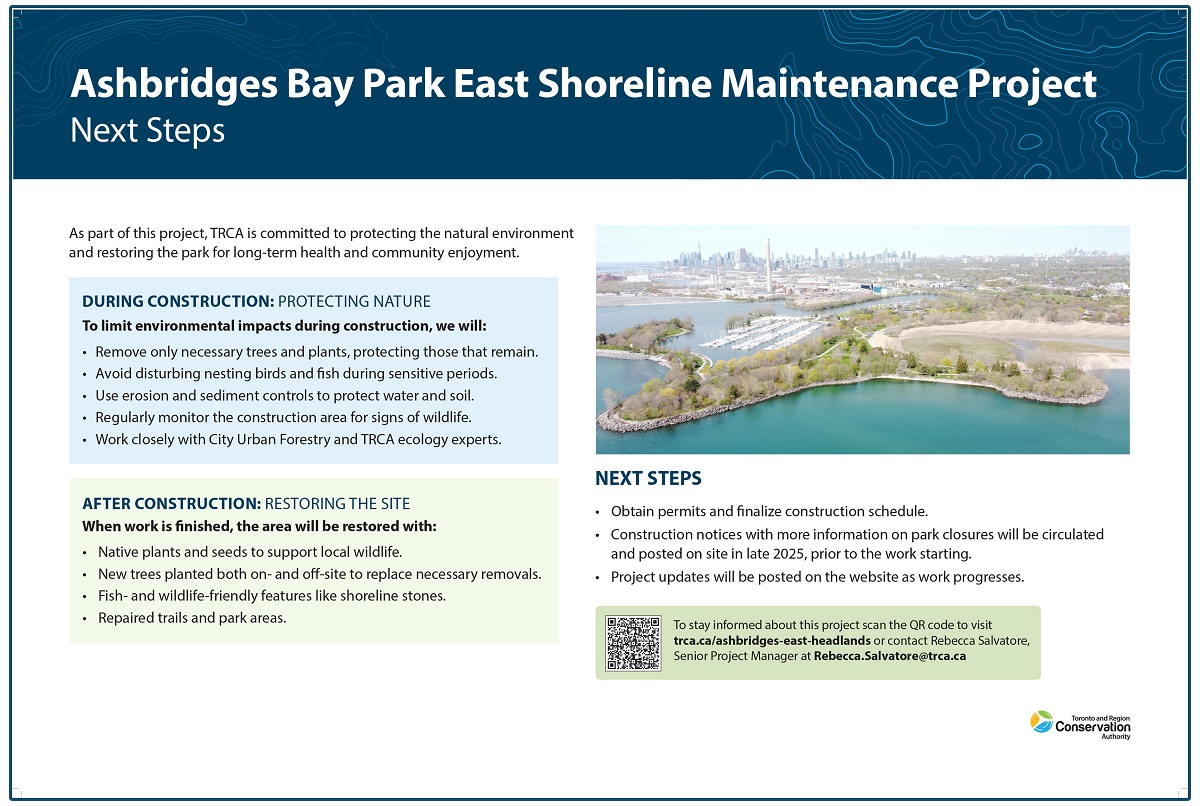 Ashbridges Bay Park East Shoreline Maintenance Project - Public Information Session Panel 4