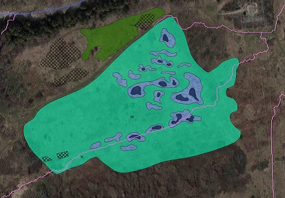 a map showing the proposed deliverables for the Nashville Conservation Reserve -Floodplain Wetland project